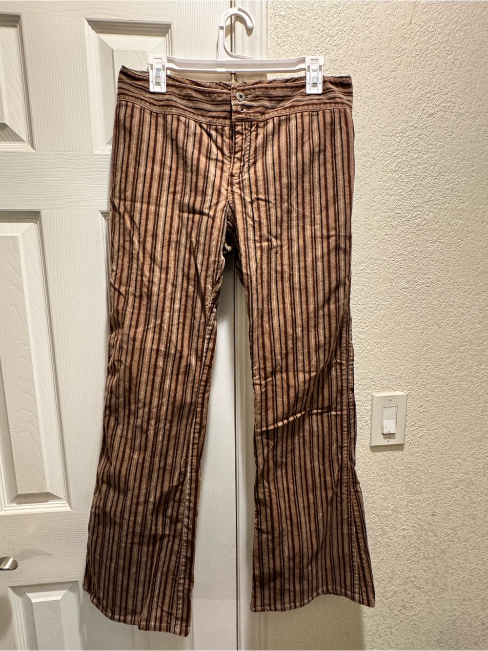 Vintage Nautica Jeans Company striped flare Corduroy pants